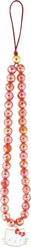 Zawieszka na telefon Hello Kitty Pearls Kitty Head czerwony