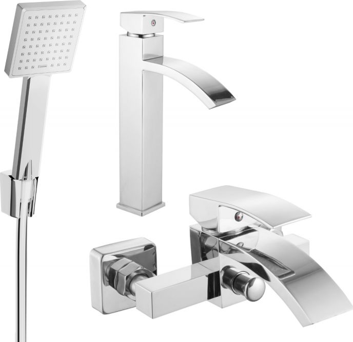 Mexen Mexen Libra R45 zestaw wannowy, chrom - 745113R45-00