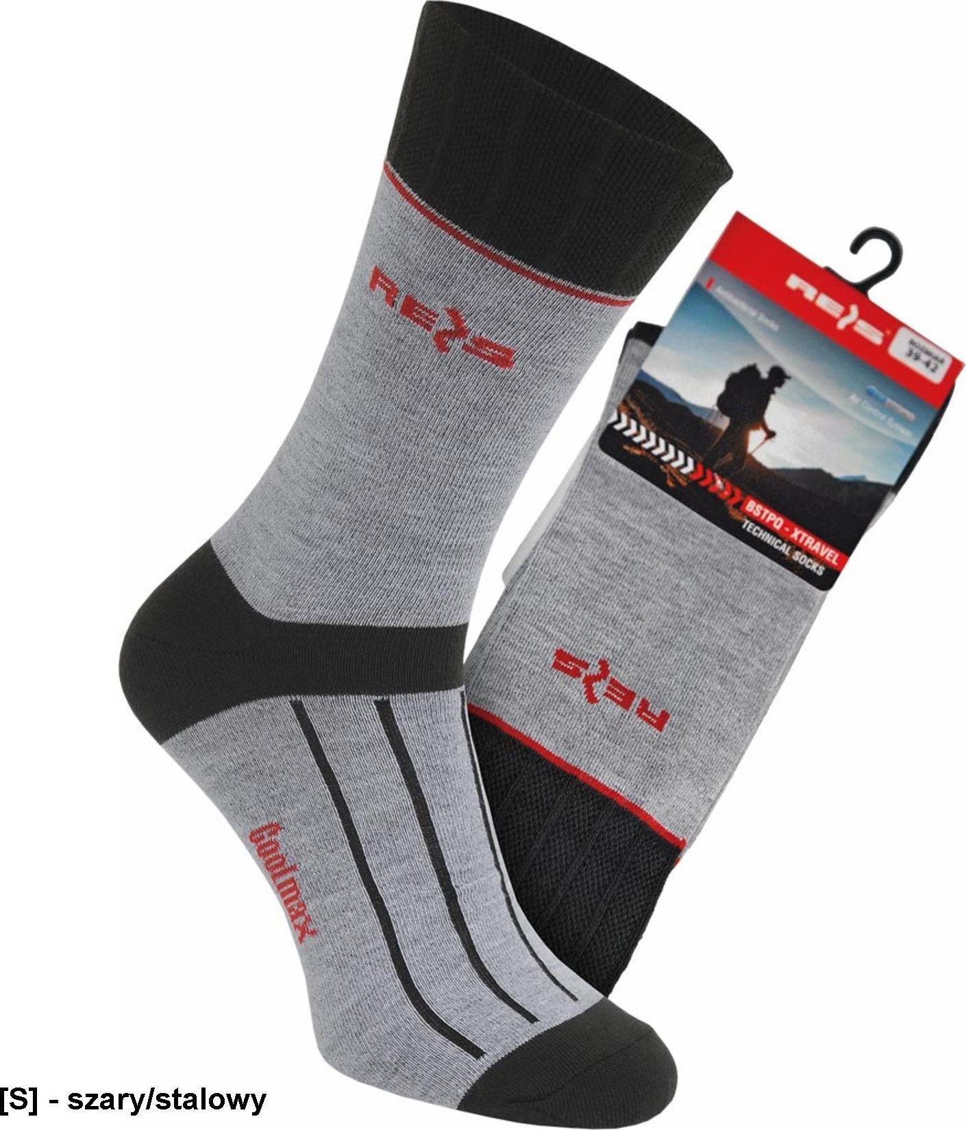 R.E.I.S. BSTPQXTRAVEL - skarpety L (39-42)