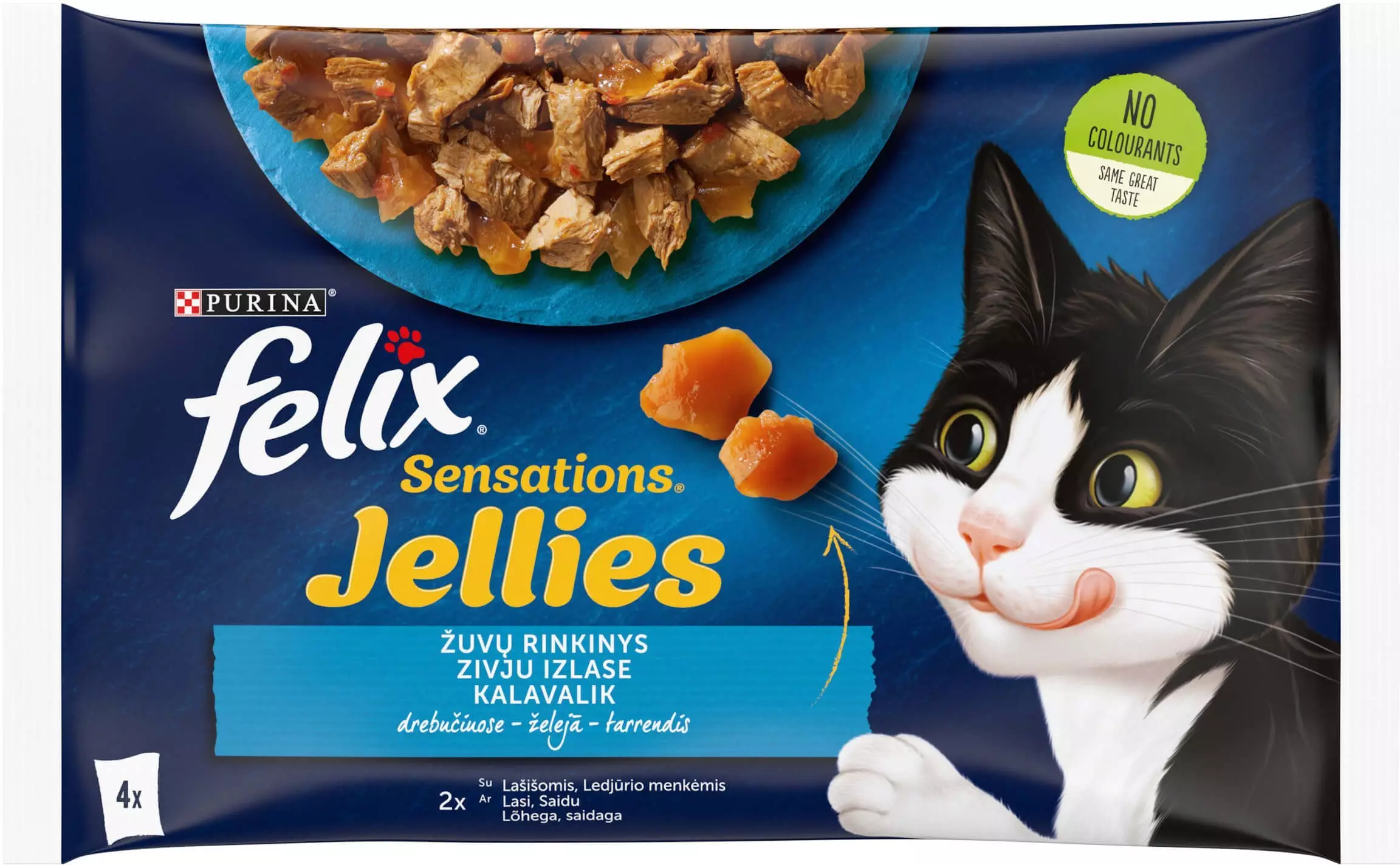 FOOD CAT FELIXSENSATION FISH 4X85G