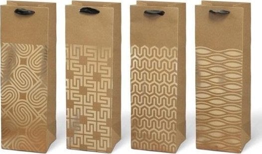 MFP paper torebka na prezent T12 kraft mix 76 (125x350x90) 5252703