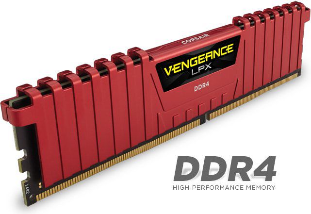 Pamięć Corsair Vengeance LPX, DDR4, 4 GB, 2400MHz, CL16 (CMK4GX4M1A2400C16R)