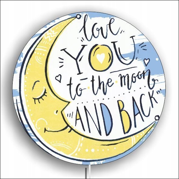 naSciane Lampka nocna KSIĘŻYC LOVE -prezent dla nastolatka