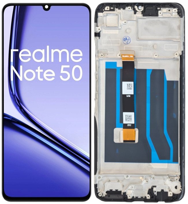 WYŚWIETLACZ EKRAN LCD DO REALME NOTE 50 RAMKA RMX3834