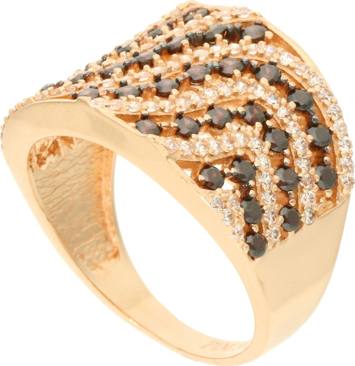 Rosanto Pierścionek z różowego złota z granatami roz. 16 585 14k