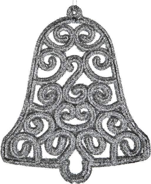 Witek Home 12x Ozdoba świąteczna srebrny dzwonek