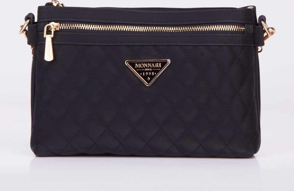 Monnari Torebka damska Monnari kopertówka pikowana czarna