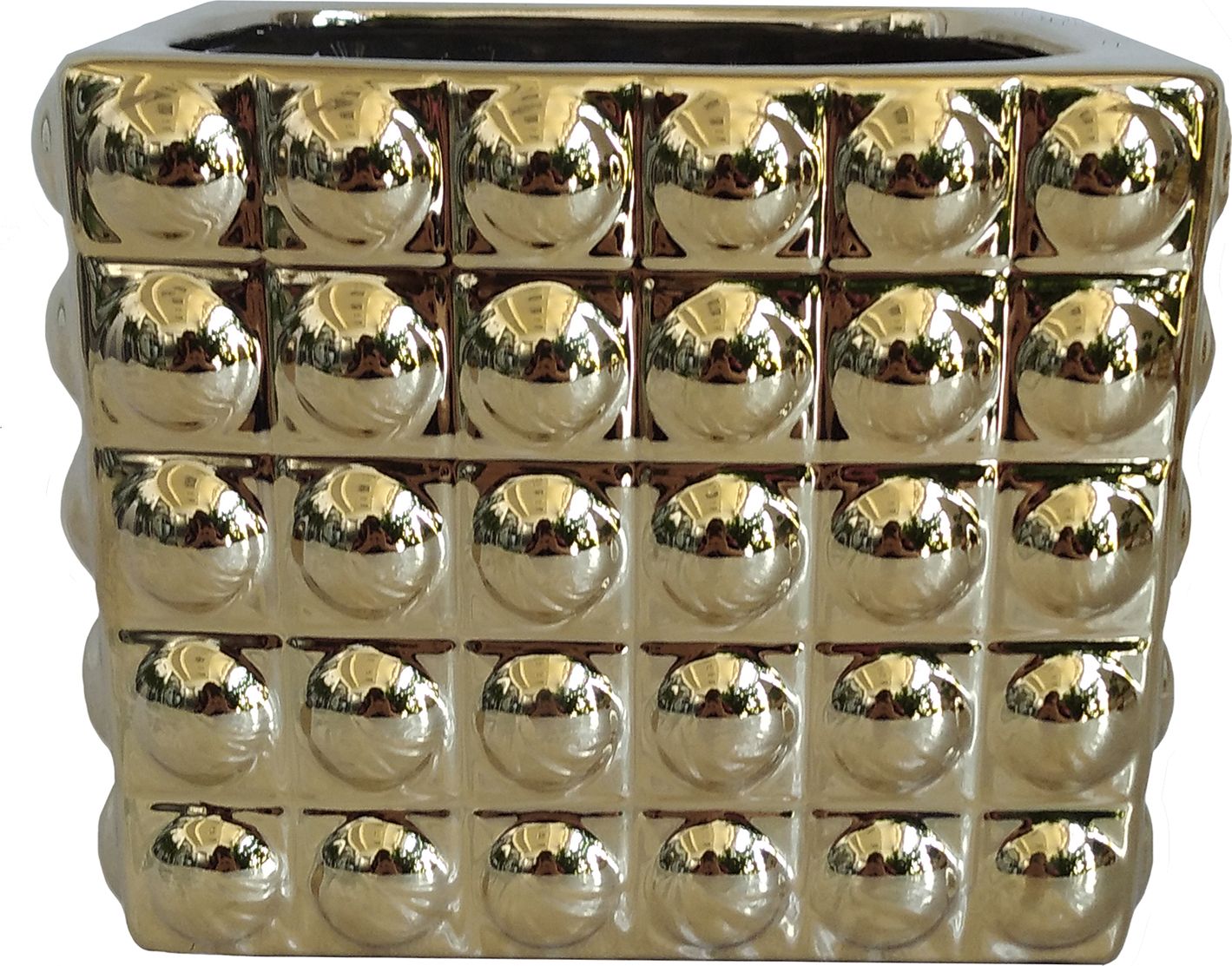 Osłonka ceramiczna Gold złota 18x15cm