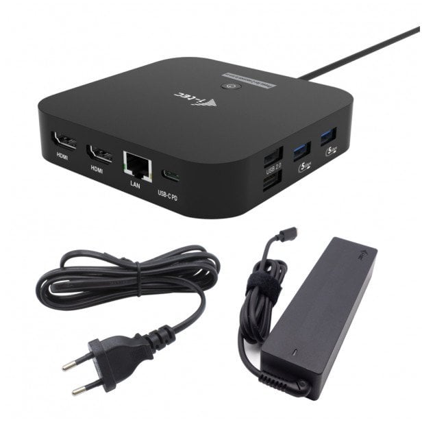 Stacja/replikator I-TEC USB-C Dual HDMI + Ładowarka 100W (C31DUALHDMIDPD100)