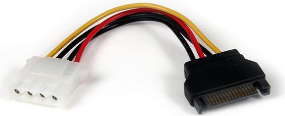 StarTech Molex - SATA, 0.15m, Wielokolorowy (LP4SATAFM6IN)