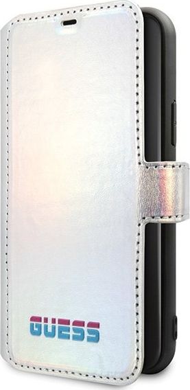Guess GUFLBKN58BLD iPhone 11 Pro srebrny/srebrny book Iridescent uniwersalny