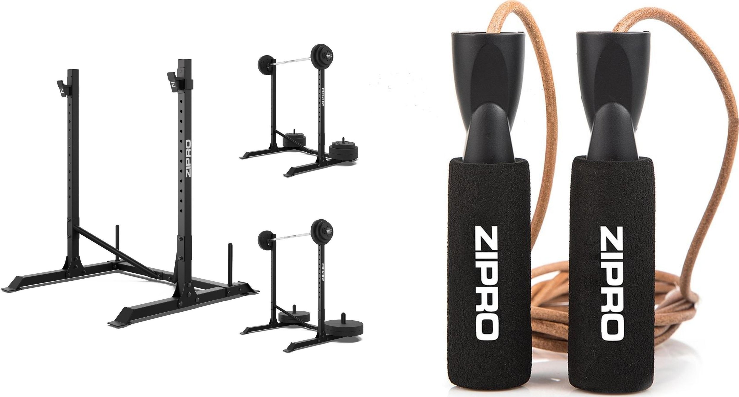 Zipro Stojak pod sztangę Zipro Barbell frame Pro + Skakanka Zipro