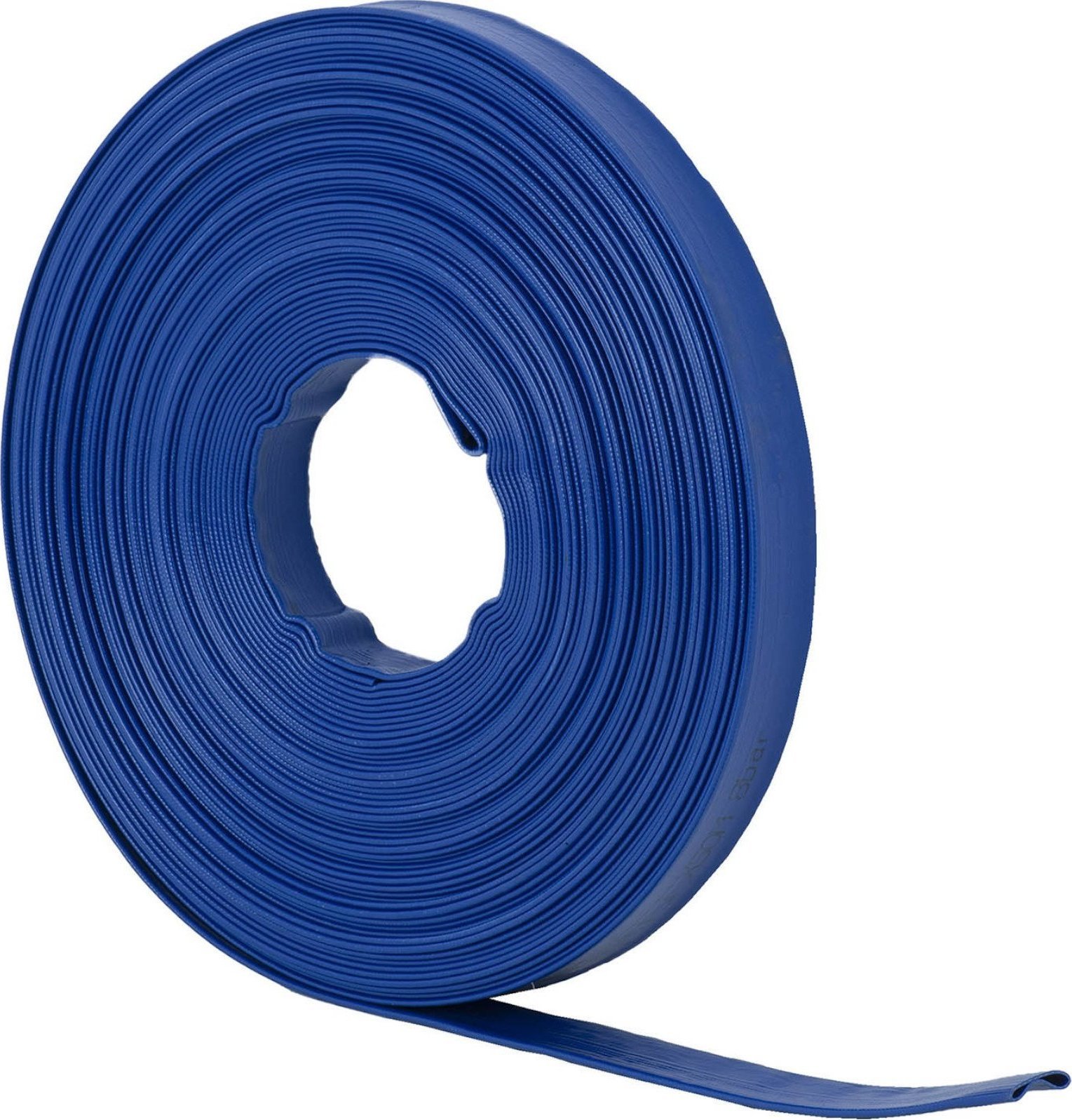 Hillvert Wąż płaski do pompy wody ogrodu wzmocniony 1 1/2'' 38 mm 7-21 bar 50 m Wąż płaski do pompy wody ogrodu wzmocniony 1 1/2'' 38 mm 7-21 bar 50 m