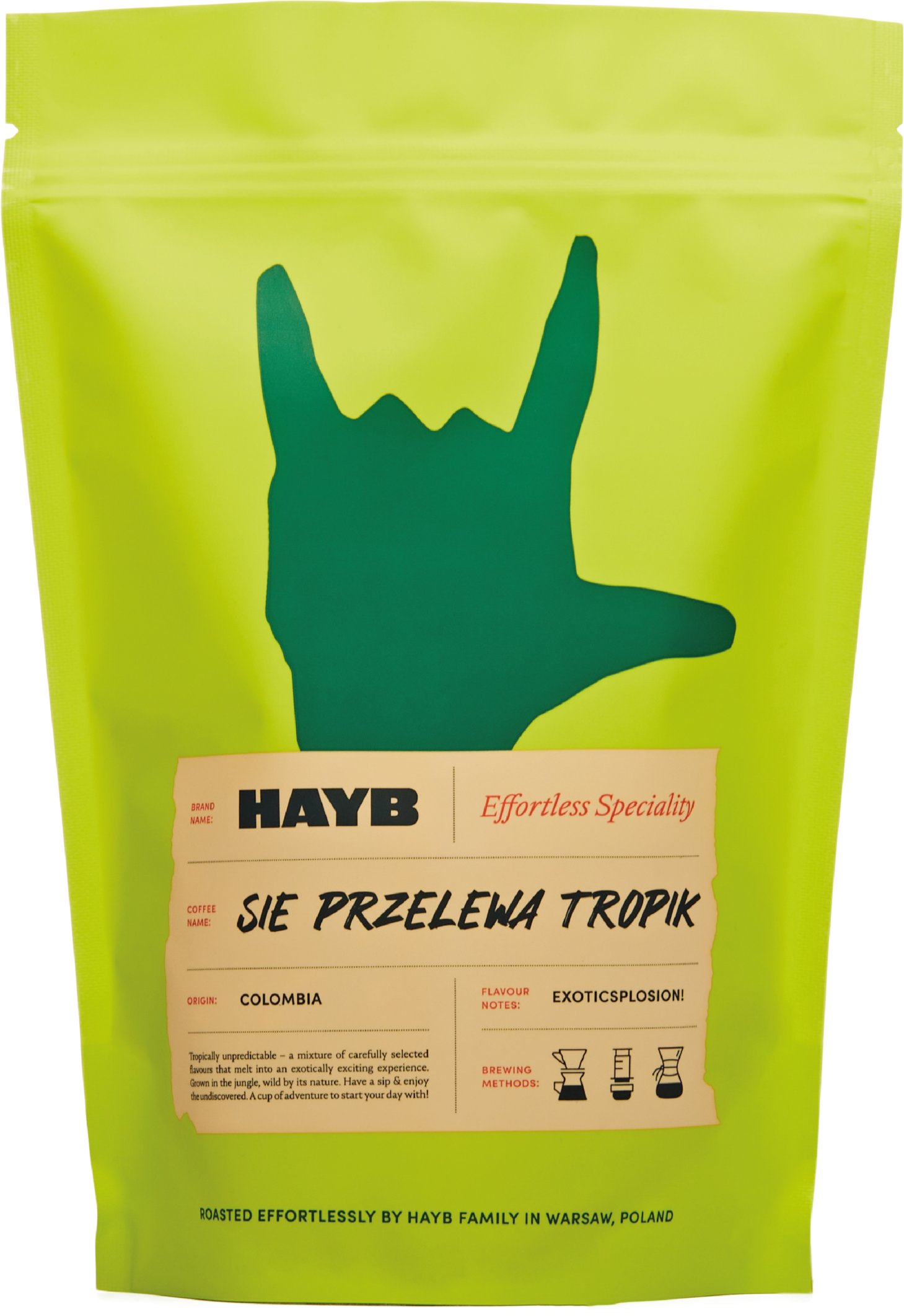 Kawa ziarnista HAYB Sie Przelewa Tropik 1 kg