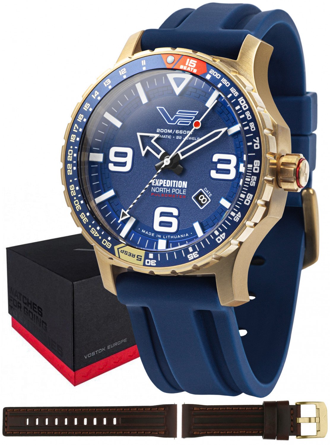 Zegarek męski Vostok Europe YN55-597B730S niebieski