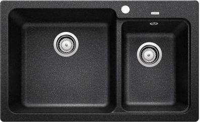 Zlewozmywak Blanco Naya 8 Silgranit antracyt komora z lewej (519646)