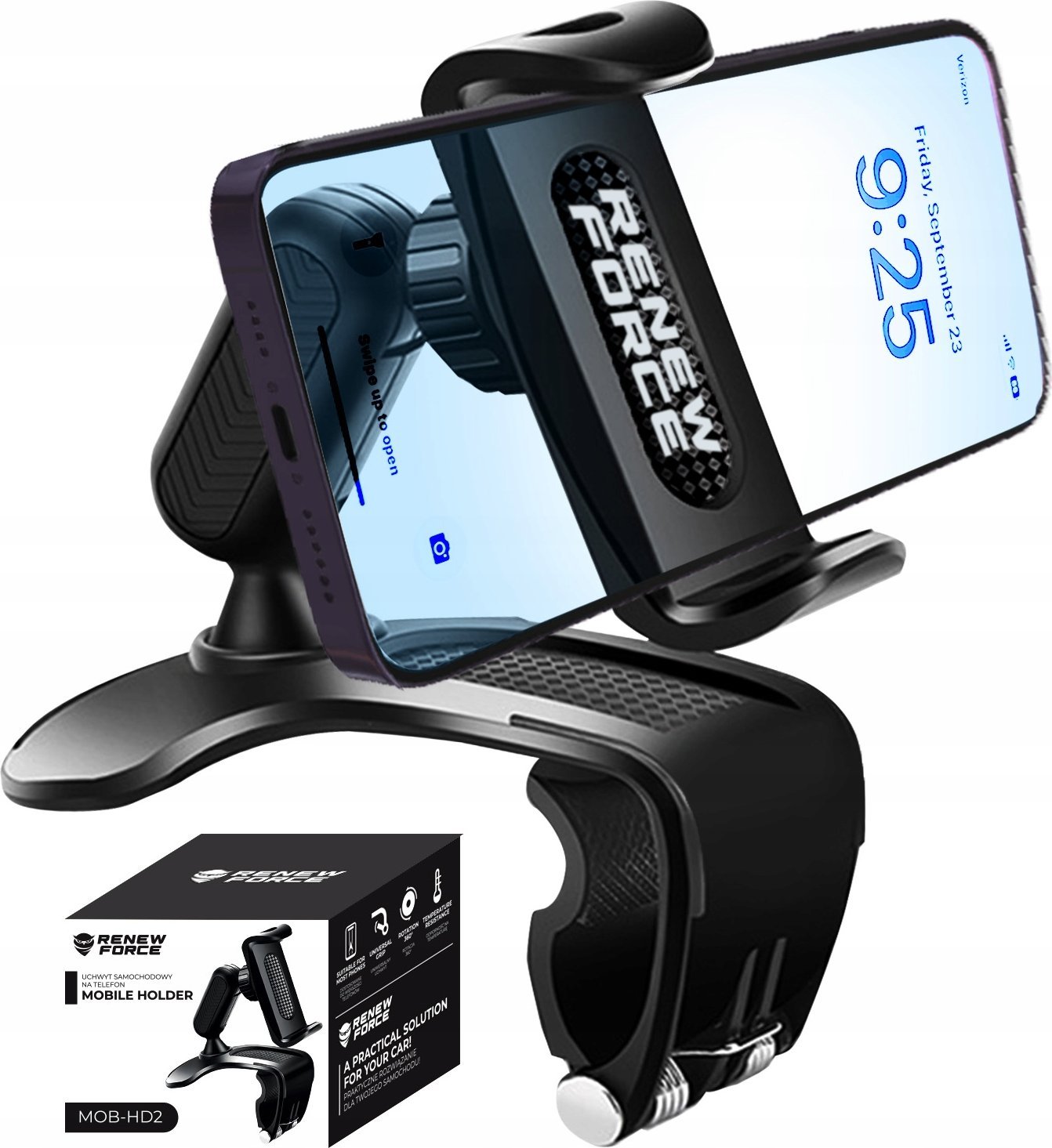 UCHWYT SAMOCHODOWY NA TELEFON NA DESKĘ ROZDZIELCZĄ MOB-HD2