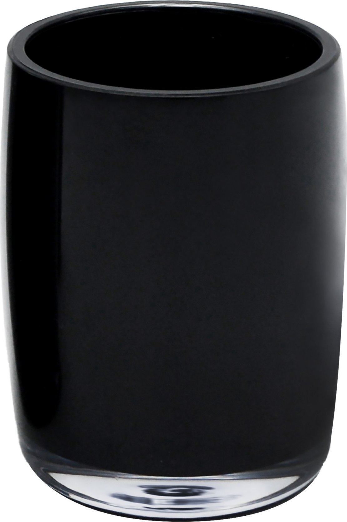 Kubek łazienkowy na szczoteczki pastę wytrzymały czarny stylowy gładki