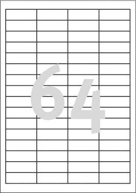 Avery Zweckform ETYK.ZF 3667 48,5X16,9 MARG. 6400 ETYKIETA - 3667