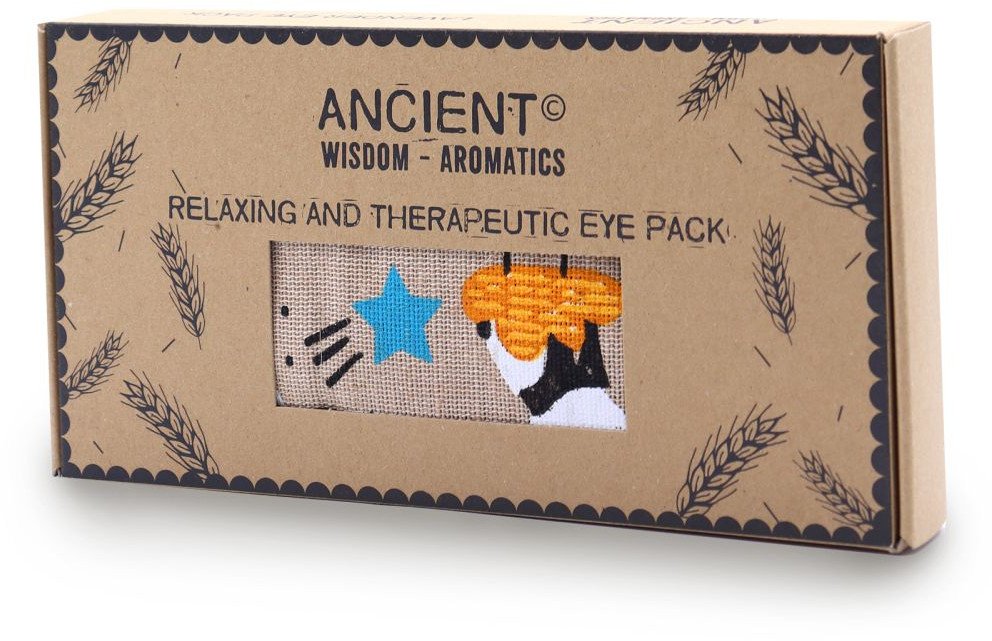 Lawendowa bawełniana poduszka na oczy - Śpiąca Panda