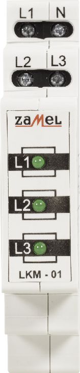 Zamel Wskaźnik zasilania 230V/400V 3xLED zielone LKM-01-20 (EXT10000037)