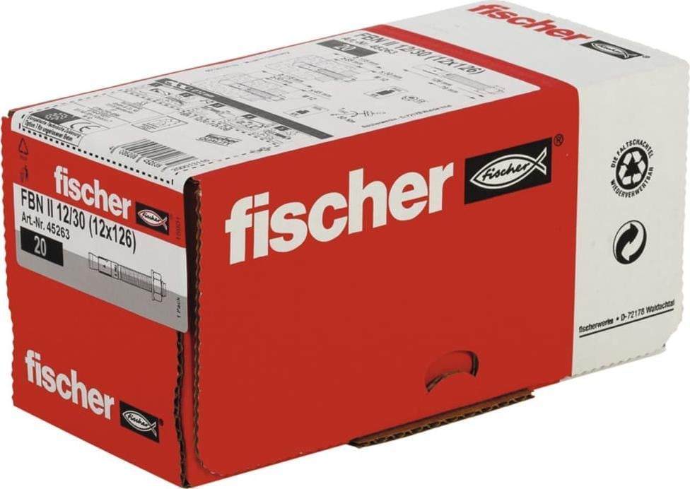 Fischer Fischer Zestaw kotew sworzniowych FBN II, 12/30, 20 szt.