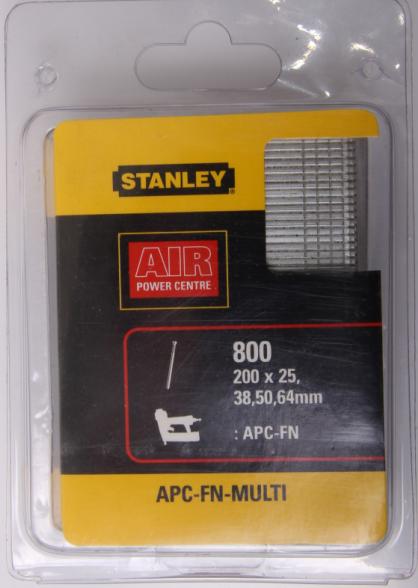 Stanley Gwoździe sztyftowe zestaw 25, 38, 50, 64mm 800szt. APCFNMUL