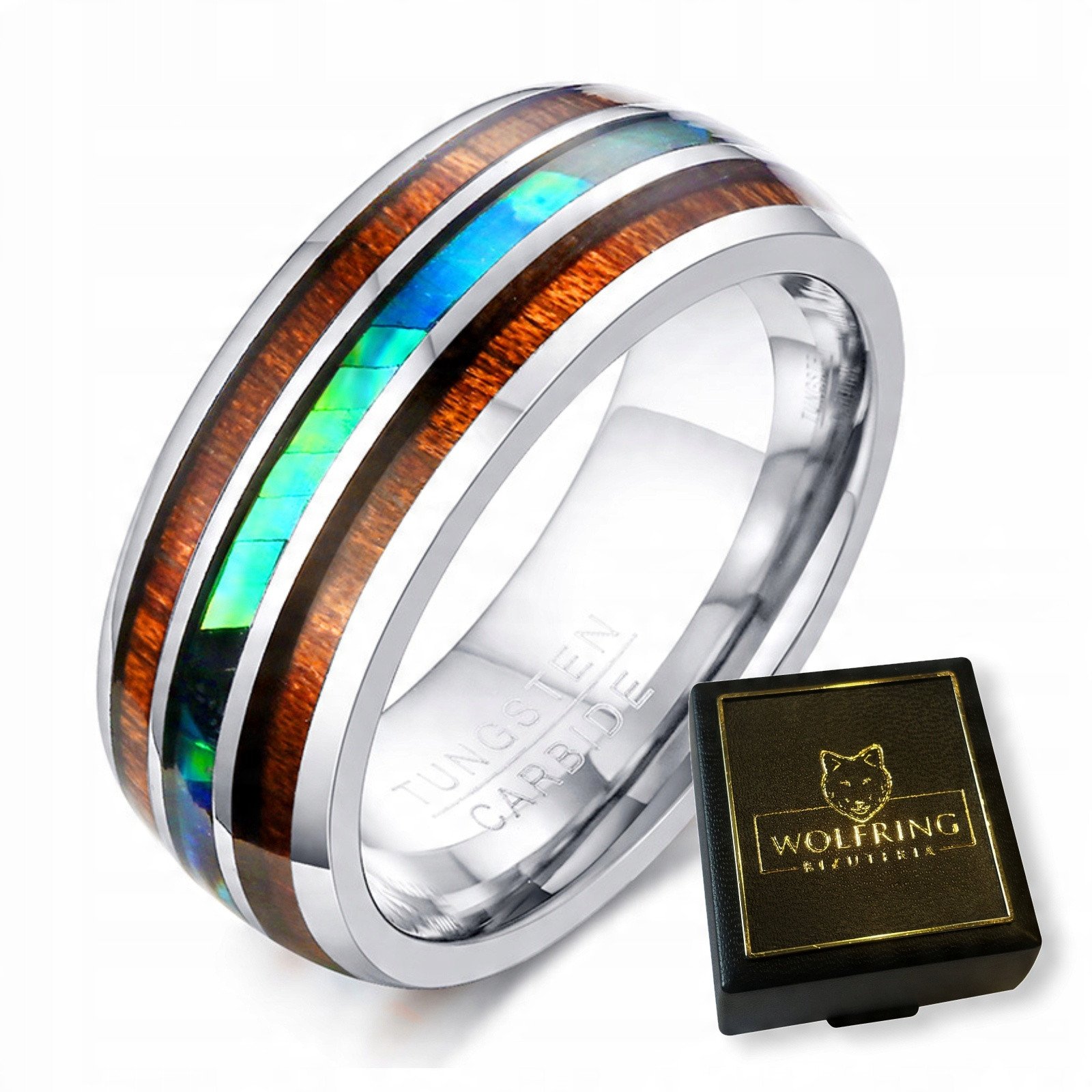 OBRĄCZKA PIERŚCIEŃ z Wolframu WOLFRING EU25 US11