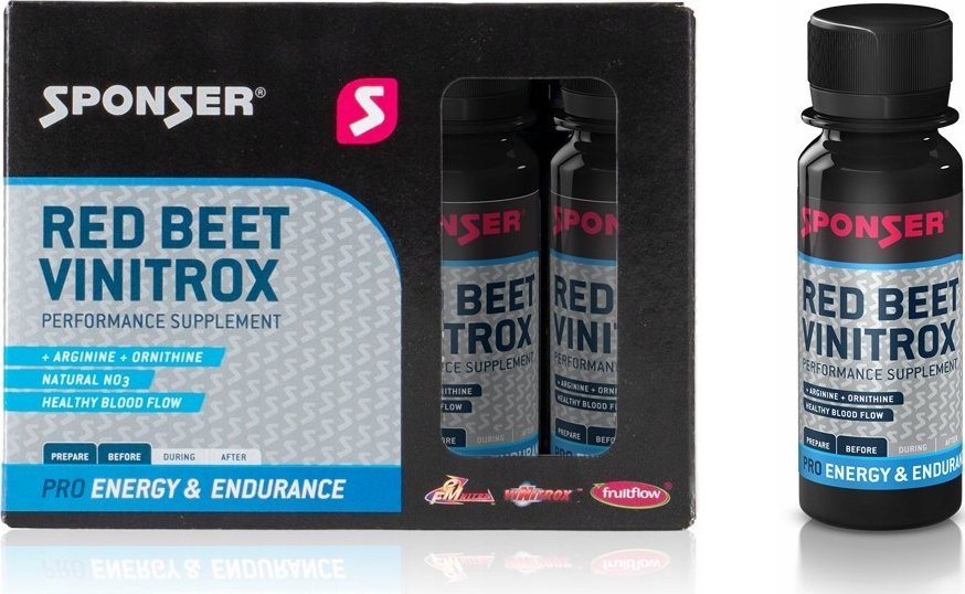 Sponser Napój SPONSER RED BEET VINITROX pudełko (4szt. x 60ml) - SPN-81-046