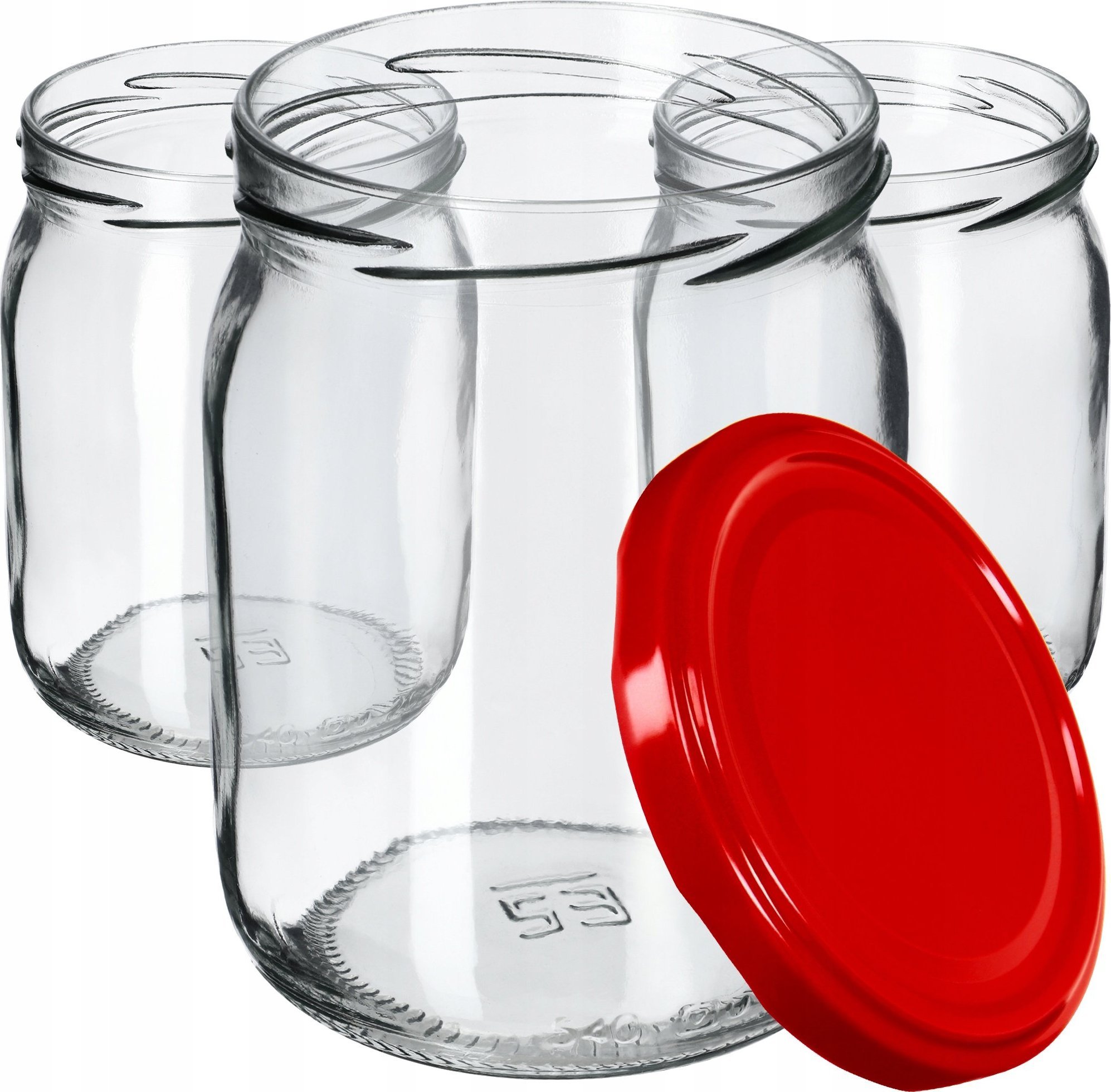 Kadax 16x Słoik Szklany 540ml Słoiki Dżem + Wieczko fi82