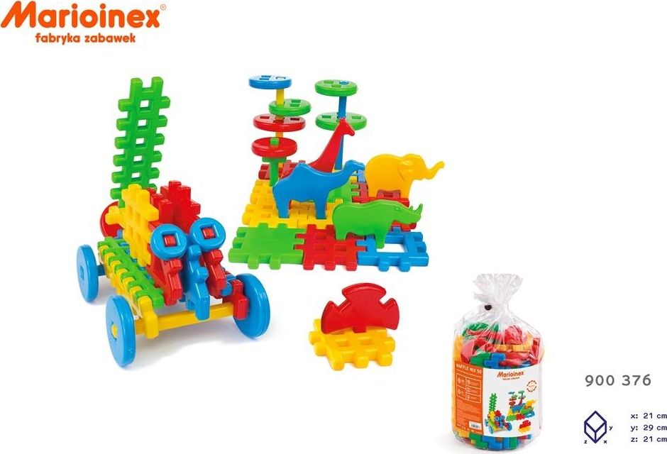 Marioinex Klocki konstrukcyjne Waffle Mix 50