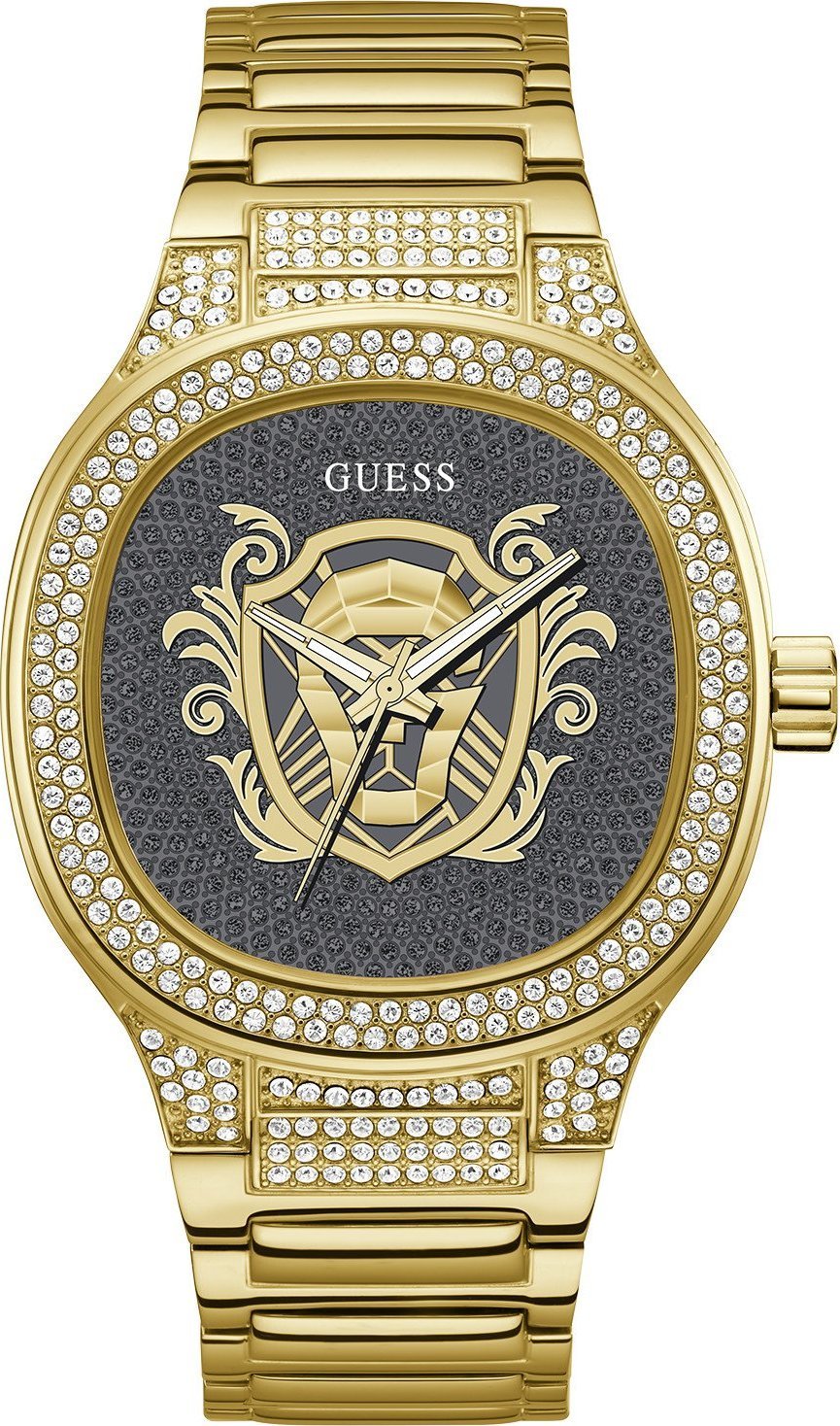 Zegarek Guess Zegarek męski Guess GW0565G1 CYRKONIE złoty