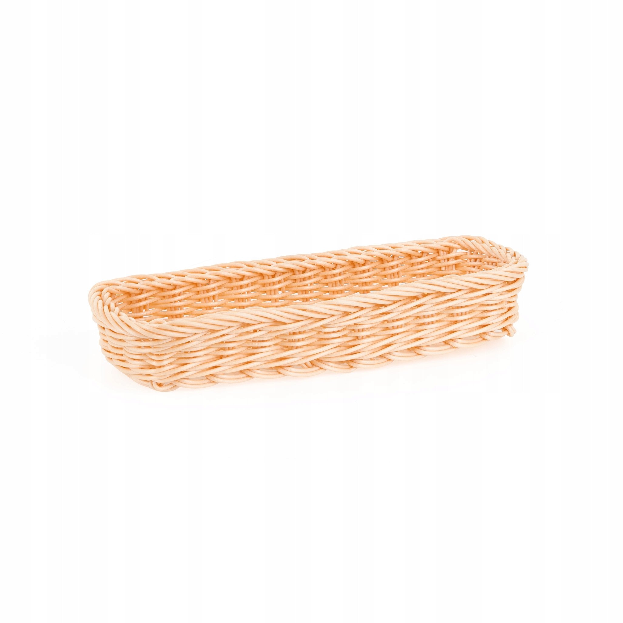Koszyk na sztućce z polirattanu 270x100x45 mm, beżowy | TECHNICA, Gold Line