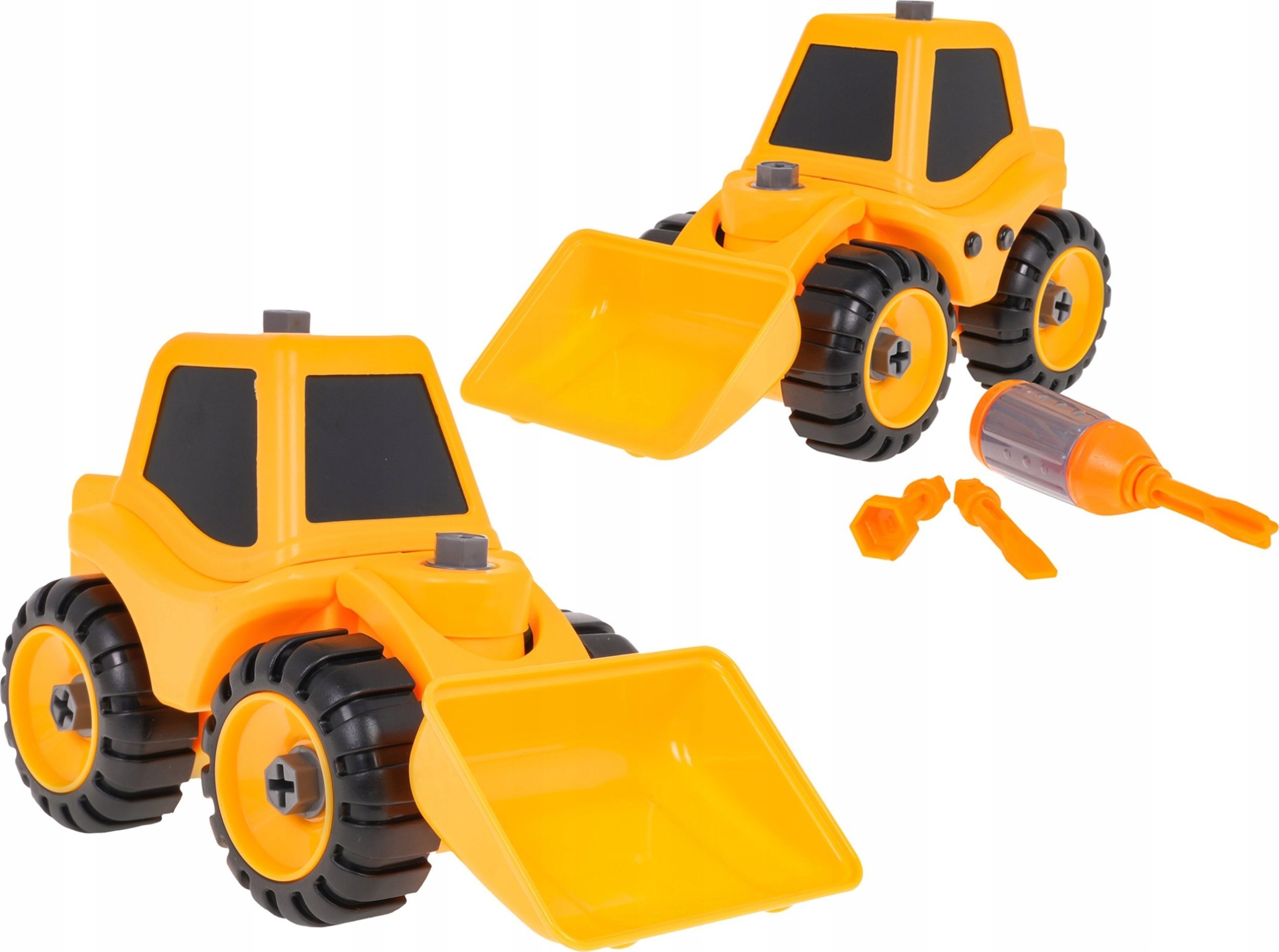 Ramiz Spychacz do Skręcania dla dzieci 3+ Pojazd budowlany + Śrubokręt + 3 Wymienne Bity
