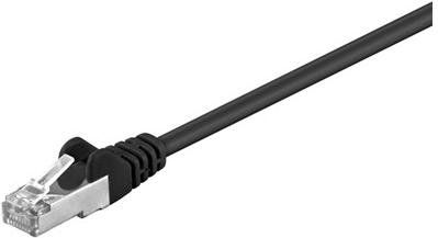 Goobay Kabel krosowy patchcord F / UTP kat. 5e CCA czarny 2m (68658)