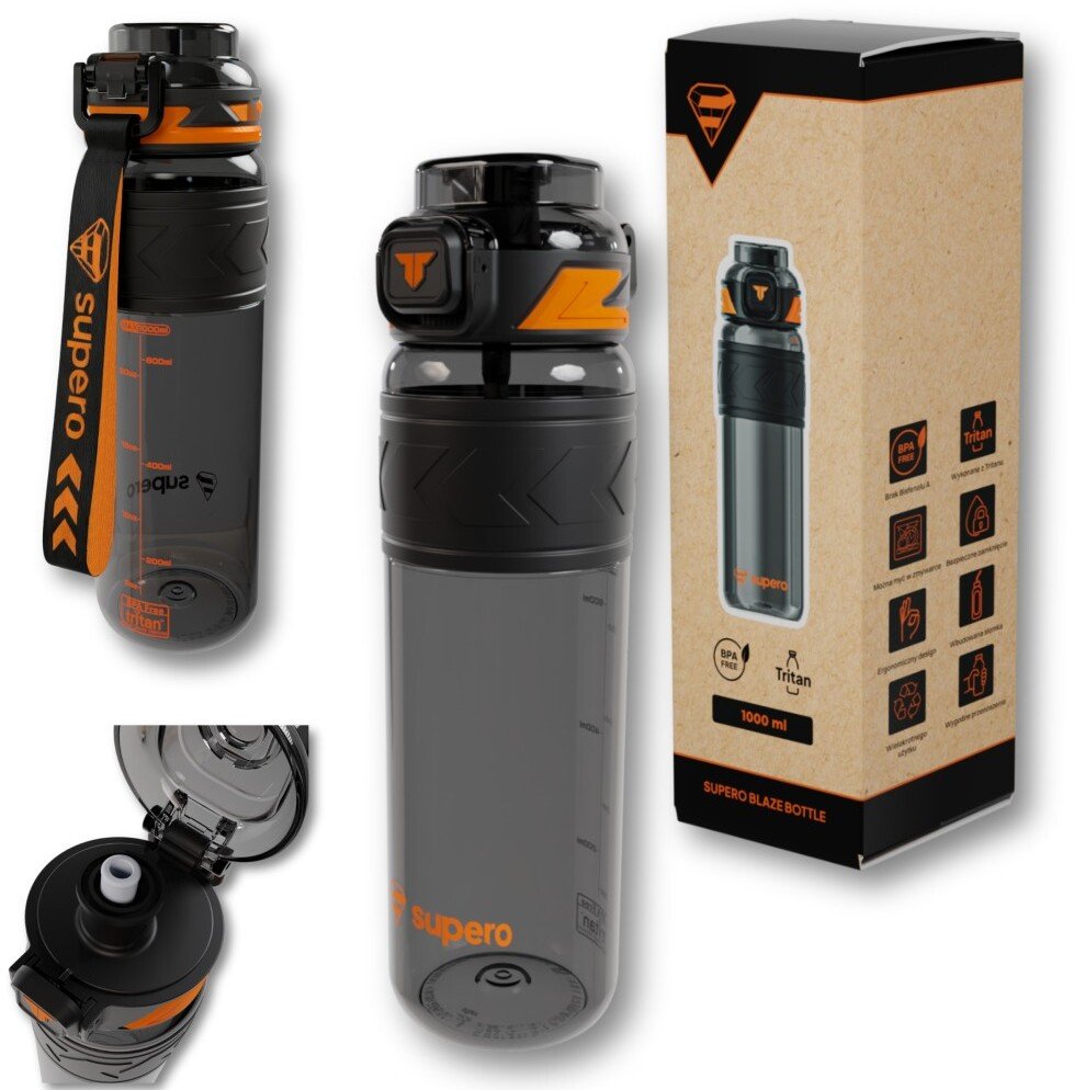 SUPERO Butelka na wodę Tritan, 1000ml