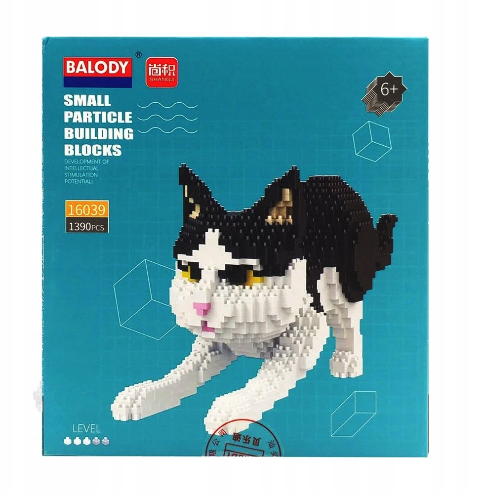 Klocki Konstrukcyjne KOTY Kot 1390 elementów