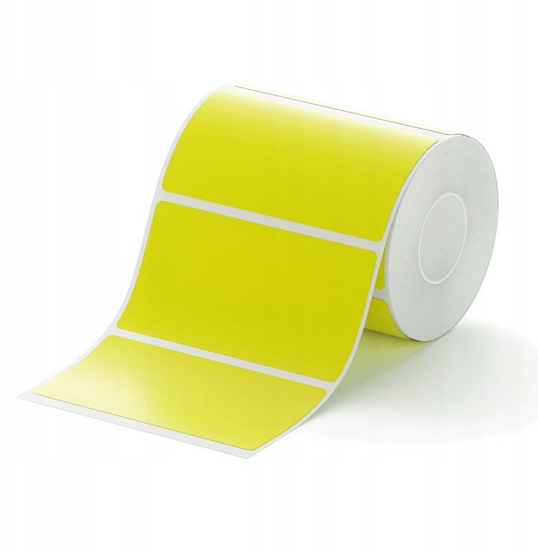 NIIMBOT Etykiety Naklejki 75*40mm ŻÓŁTE 690szt do drukarki K3/W