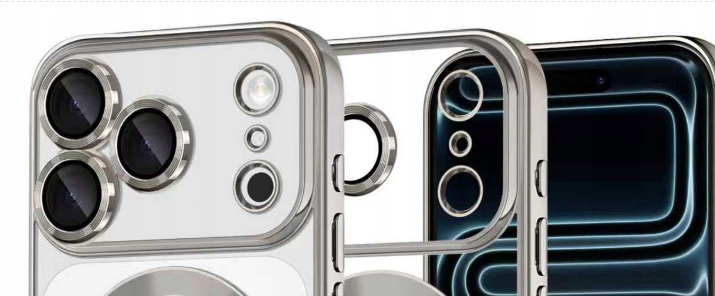 Etui Tech-Protect Flexair Magflex Magsafe iPhone 17 Pro Max Shiny Silver