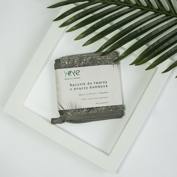 Yeye Naturalny bambusowy ręcznik do twarzy