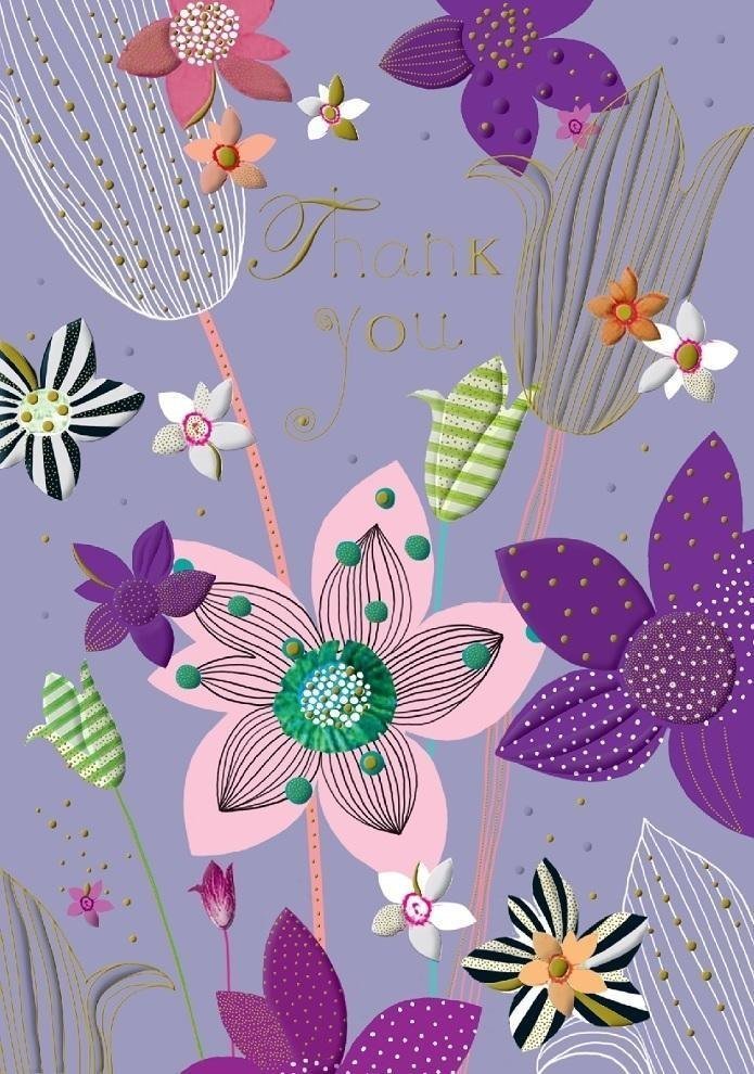 Turnowsky Karnet B6 + koperta MO5621V1 Dziękuję Kwiaty