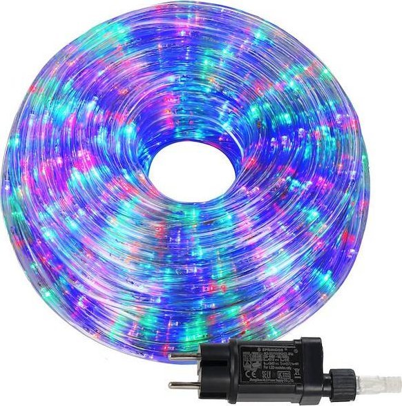 Lampki choinkowe Springos Wąż świetlny 240 Led multikolor 11,5 m z programatorem IP44 UNIWERSALNY