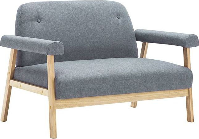 Elior Tapicerowana sofa 2-osobowa Eureka 2G - jasny szary