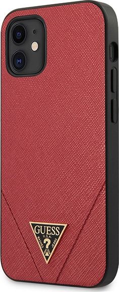 Guess GUHCP12SVSATMLRE iPhone 12 5,4 red hardcase Saffiano