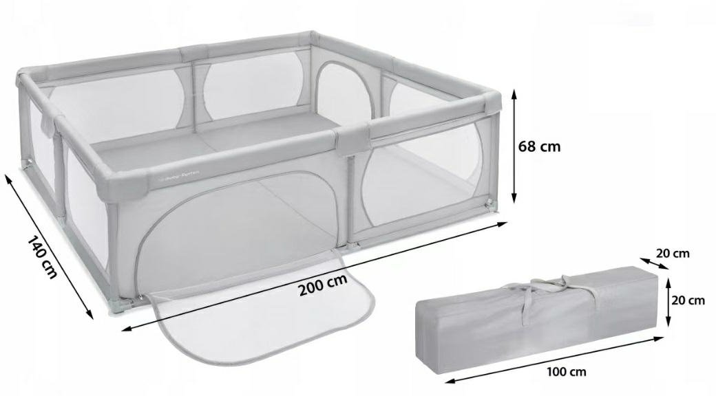DA536B Kojec dla dzieci 200*140*65cm
