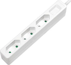 LogiLink zwykła 3 gniazd 1.5m 1xUSB biały (LPS229)