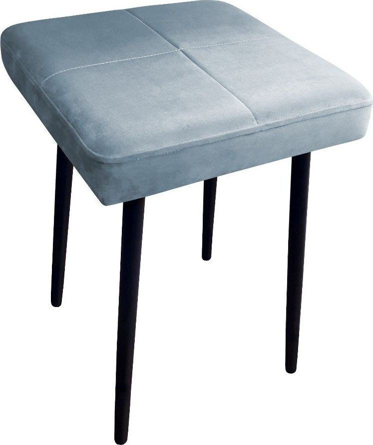 Atos Taboret SQUARE BL VELVET szary