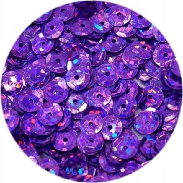 Cekiny hologramowe H 60 fioletowy