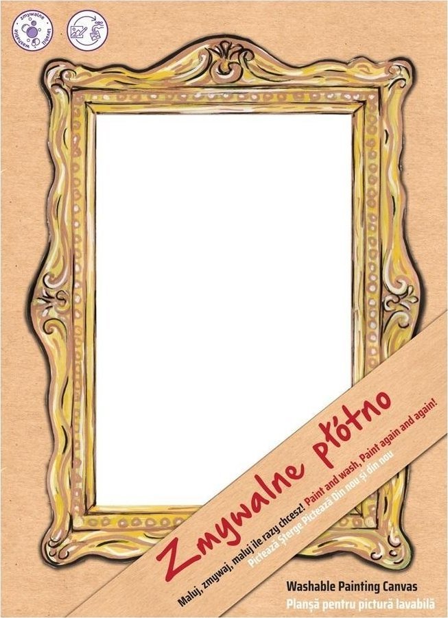 Płótno białe Brak wzoru Funny Mat STRIGO