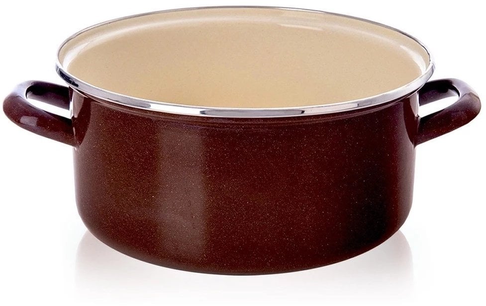 Garnek emaliowany BROWN 24 cm, 4 l